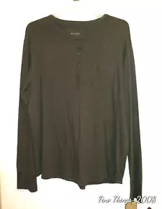 Men's Olive Green Long Sleeve Shirt XL 100% Cotton Knit New With Tags by Sonoma  - Picture 1 of 5