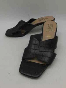 Pre-Owned Exe Black Size 38 Slide Heels - Picture 1 of 6