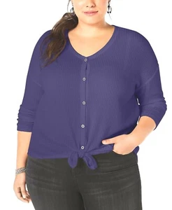 Style & Co Plus Size V-Neck Thermal Top. Size: 2X - Picture 1 of 2