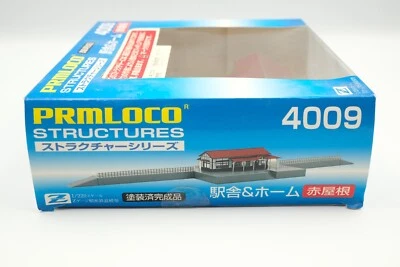 Prmloco Structures Z gauge4009 Station Building Red Roof 1/220 Scale Open Box - Image 1 of 4
