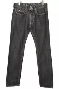 Jeans GAS Morris Uomo W32/L34 Con Zip Faded Dritto Fit Denim Casual - Foto 1 di 7