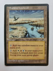 MTG Magic The Gathering Card Thalakos Lowlands Land Tempest 1997 - Picture 1 of 2