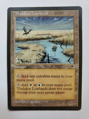 MTG Magic The Gathering Card Thalakos Lowlands Land Tempest 1997 - Image 1 of 2