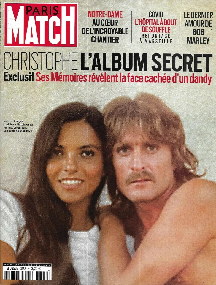 Paris Match No 3752 01/04/2021 Christopher, L'Album Secret / Lady / Bob Marley - Image 1 of 1