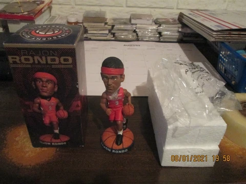 NBA New Orleans Pelicans SGA Vintage #9 Rajon Rondo Circa 2017-18 Bobblehead Cover