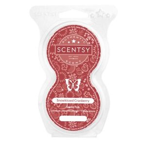 SCENTSY GO SNOWKISSED CRANBERRY TWIN PODS NEW SOLD OUT SCENT