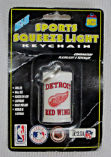1994 90's Vintage Detroit Red Wings Sports Squeeze Flash Light Keychain NIP
