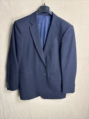 Blazer JAEGER 44R liso azul marino 100 % lana dos botones Foto 1 de 4