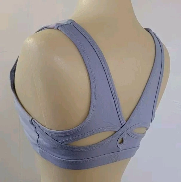 Sujetador deportivo Forever 21 azul claro espalda deportiva talla S pulóver inalámbrico Foto 1 de 4