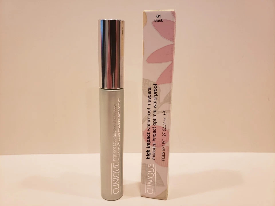 Clinique ~ Máscara impermeable de alto impacto ~ #01 negra ~ 0,27 oz ~ nueva en caja Foto 1 de 1