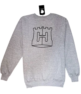 NWT XL Crooks & Castles 'Monogram' Castles Premium Crew Neck Sweatshirt Heather - Picture 1 of 21