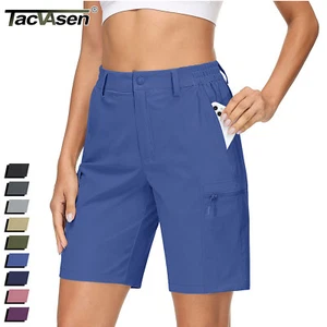 Women's Casual Cargo Shorts Hiking Quick Drying Workout Gym Travel Golf Shorts - Picture 1 of 61