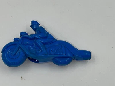 Silbato de motocicleta de juguete de plástico vintage AZUL - Gerber Plastic Co. EE. UU. 3-1/2 pulgadas Foto 1 de 4