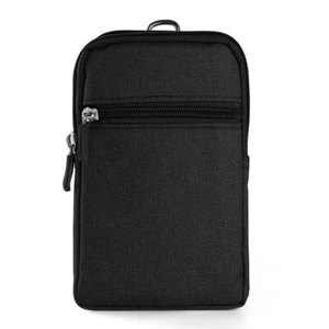 Outdoor Waist Bag Belt Clip Zip Pouch For iPhone 16 Pro Max / 16 Pro / 16 Plus - Picture 1 of 8
