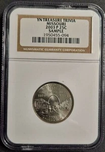 2003-P Missouri State Quarter - YN Treasure Trivia! - NGC Sample! -d6770cxx - Picture 1 of 4