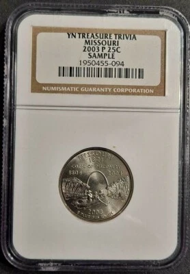 2003-P Missouri State Quarter - YN Treasure Trivia! - NGC Sample! -d6770cxx - Image 1 of 4