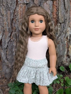 Muñeca Twyla Personalizada American Girl ÚNICA Pelo Marrón Ojos Avellana Molde Marie Grace Foto 1 de 4