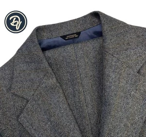1970's 38 R Eisenberg & Eisenberg X Harris Tweed Grey Multi Stripe 3 Pc Suit - Picture 1 of 19