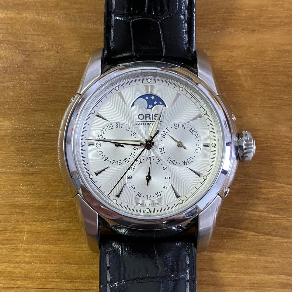 Oris Artelier Complication 7546A Triple Calendar Moon phase Automatic Watch - Image 1 of 4