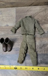 VTG 1960's Authentic G.I.JOE Green Outfit Made in Japan w Brown Boots Preowned - Picture 1 of 10