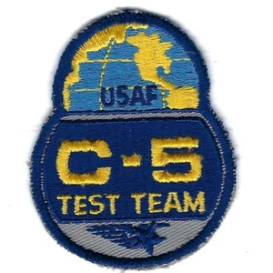 60's-70's C-5 TEST TEAM (SCHIFFLI MADE) patch - Picture 1 of 2