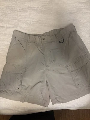 Pantalones Cortos de Carga Columbia XL Para Hombres Beige Tostado Nylon Secado Rápido Cintura Elástica Exterior Foto 1 de 4