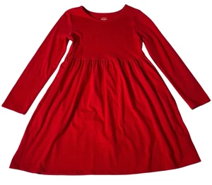 Wonder Nation Youth Girls Long sleeve dress Red size M 7-8 A line - Picture 1 of 10