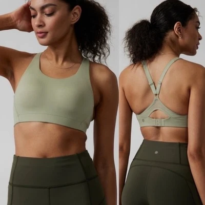 Sujetador deportivo de alto impacto verde salvia 36DD Athleta Advance B-G nuevo sin etiquetas Foto 1 de 4