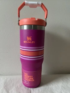 GENUINE Stanley Varsity IceFlow 30 oz Flip Straw Tumbler-Fuchsia Mesh READ* NEW! - Picture 1 of 9