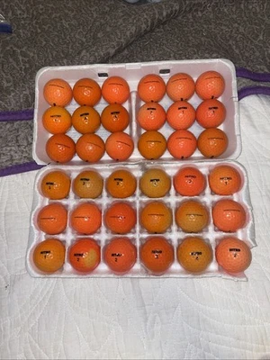 Ultimate Distance Nitro 12 Orange Golf Balls (36 Pack) High Visibility 4A 5A - Image 1 of 2