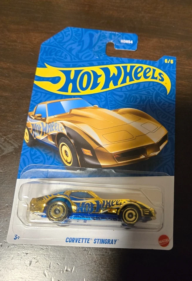 Hot Wheels Corvette Stingray Chase Dorado Cromo 58 Aniversario #6/6 Nuevo  Foto 1 de 1