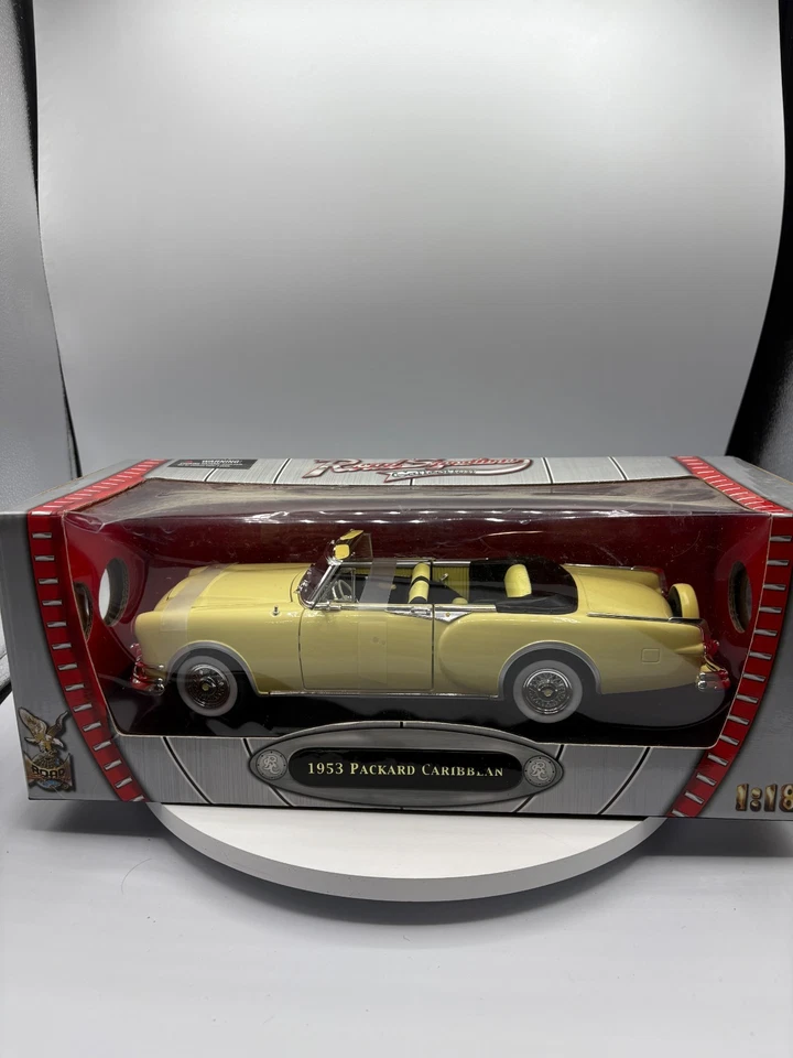 Road Signature 1953 Yellow Packard Caribbean Convertible 1:18 Diecast - Image 1 of 4