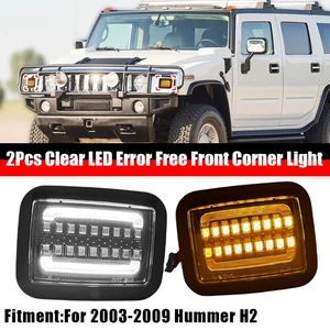 Für Hummer H2 2003–2009 2x Blinkleuchten Vorne Blinker Standlicht Umrissleuchte - Picture 1 of 24