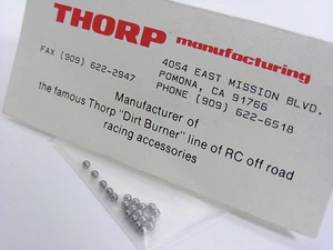 Vintage THORP Dirt Burners 4444 20pcs 3/32 Diff Balls Kyosho Ultima Optima Eagle - Picture 1 of 2