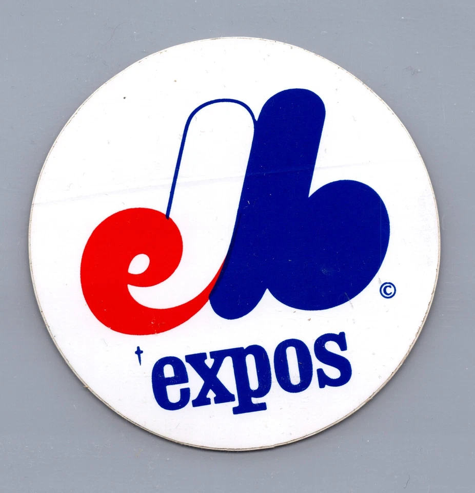 Montreal Expos Vintage 1980s MLB Major League Baseball Team Logo Sticker - Image 1 of 2