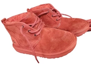 UGG Classic NEUMEL Boots Samba Red Big Kid'S Size 3 Winter Warm Shoes 1017320K - Picture 1 of 24