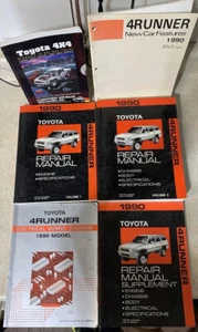 Toyota 4Runner 1990 taller de servicio manual de reparación 1, 2, suplemento, eléctrico, fabricante de equipos originales - Imagen 1 de 18