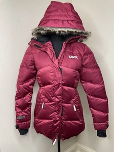 Kavik Jacket Womens Size Small Fuchsia Down Puffer Coat Winter Alaska Sherpa 550 - Picture 1 of 15