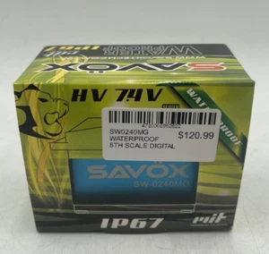 Savox Waterproof 5th Scale Digital Servo #1P67 HV 74 - SW-0240MG - Picture 1 of 6
