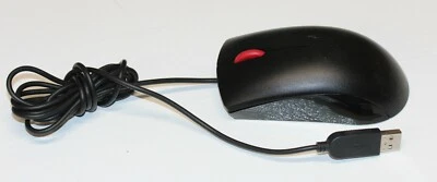 Lot of 3 LENOVO 45J4888 USB 2 BUTTON BLACK WIRED OPTICAL MOUSE - Image 1 of 3