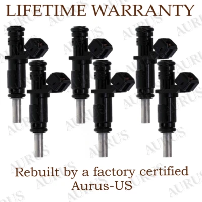 x6 OEM SIEMENS Fuel Injectors for 2006 BMW 330i 330xi 3.0L I6 13-53-7-531-634 - Image 1 of 4