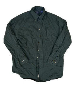 Roundtree & York Vintage Tall Mens Long Sleeve Olive Button Up Shirt Size XL - Picture 1 of 6
