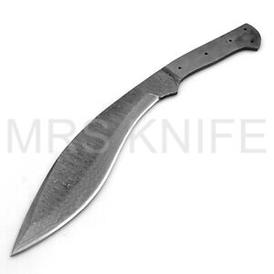 MRS Custom Hand Forged Damascus Steel  Hunting kukri  Blank Blade Knife 716