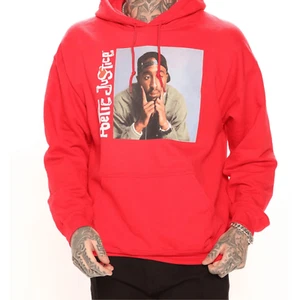 Brand New Poetic Justice Tupac Pullover Hoodie For Men Size Small - Picture 1 of 8