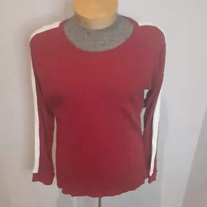 NWT Arizona Men's Thermal Shirt Crew Neck Long Sleeve Red Stripe X-Large  $30 - Picture 1 of 8