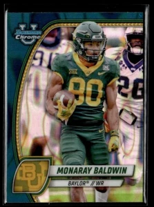 2024 BOWMAN CHROME UNIVERSITYTEAL LAVA REFRACTOR MONARAY BALDWIN BAYLOR BEARS - Picture 1 of 2