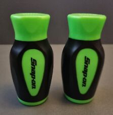 Snap-on Tools Screwdriver Salt & Pepper Shakers Plastic Green and Black Rare