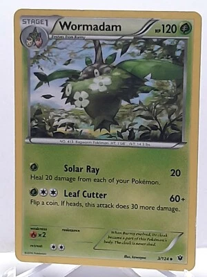 Wormadam 3/124 Pokemon Fates Collide Grass Uncommon LP Used See Pictures - Image 1 of 4