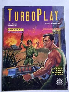 TURBO PLAY TURBOGRAFX 16 MAGAZINE OCTOBER NOVEMBER 1990 - RARE - Picture 1 of 8