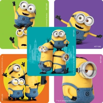UNIVERSAL 20 Despicable Me Minions Stickers Party Favors Teacher Supply Rewards Prize